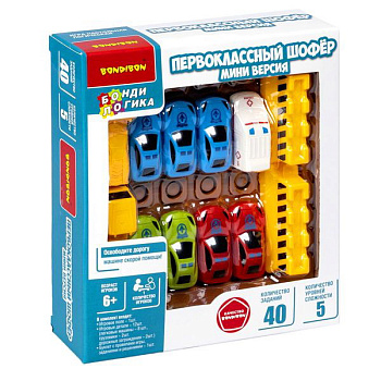 Bondibon Логическая игра Первоклассный шофёр (мини-версия) R168-3/ВВ5906
