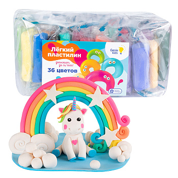 Лёгкий пластилин (36цв*10гр) TA1722 (Genio Kids-Art)