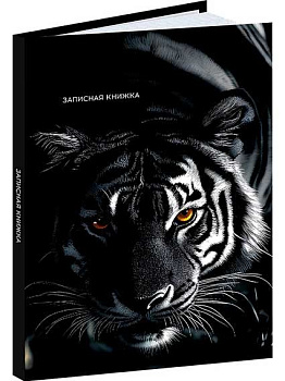 Записная книжка А6  48л. Проф-Пресс "Тигр в зарослях-1" 48-9510 тв.обл.,глянц.лам.,цв.мел.обл.