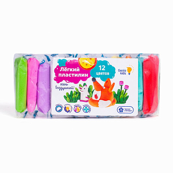 Лёгкий пластилин (12цв) TA1710 (Genio Kids-Art)