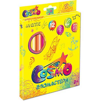 Фломастеры 12цв. deVENTE "Cosmo" 5081311 вент.колпачок, к/к