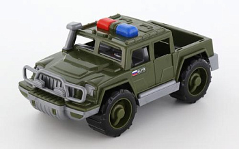 Автомобиль Защитник пикап патрульный военный (31х15,5х13см) в/сет 63618 (Полес