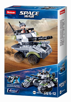 Мини-конструктор M38-B0793A Звездные воины 4-в-1 Военная техника (123дет,1фиг)