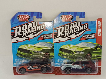 Машина Технопарк металл. Road Racing Суперкар (8см) в асс, блист.RR-7-2112334-R