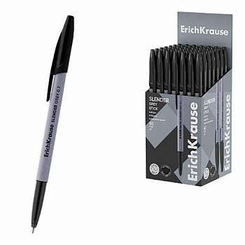 Ручка масл. шар. EK Slender Stick Grey 63086 чёрная,0,7мм,Super Glide Technology