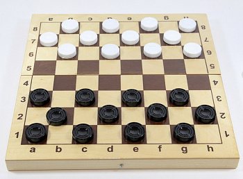 Шашки (дер.кор,пласт.фишки,поле 29х29см) 02862 (Дес.Кор.)