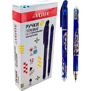 Ручка гелевая "Пиши-Стирай" deVENTE "Energery" 5051314 синяя,0,5мм,с ласт.,п/про