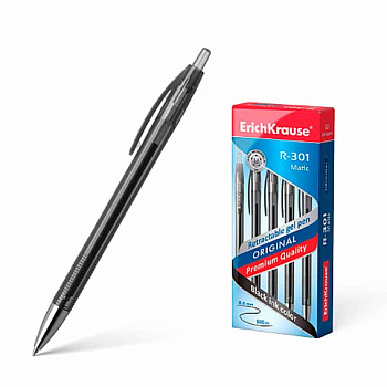 Ручка гелевая авт. EK R-301 Original Gel Matic 46461 черная