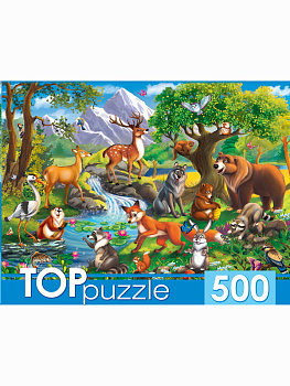 Пазлы (500эл) Лесные животные ХТП500-4129