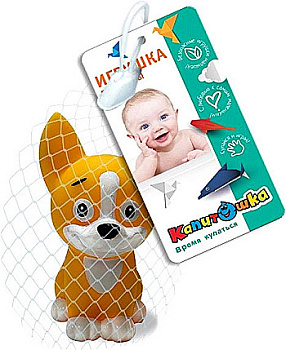Игрушка д/купания Корги (10см) в/сет YF-KORGI