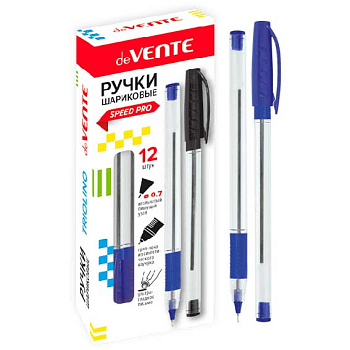 Ручка масл. шар. deVENTE "Triolino Crystal" 5073838 ультрагладкое письмо,прозр.