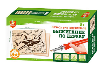 Набор д/выжигания по дереву (аппарат с насадками,2доски) 04385 (Дес.Кор.)