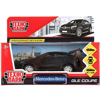 Машина Технопарк металл. Mercedes-Benz Gle Coupe мат.черный (12см) дв,баг,в/к GL
