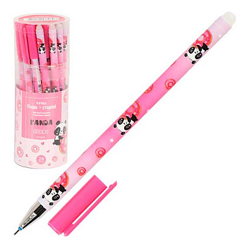Ручка гелевая "Пиши-Стирай" КОКОС "Panda" 215544 синяя,игольч.,0,5мм