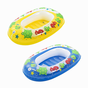 Лодка детская 102х69см Подводный мир с окошком, 3-6лет 34037 (Bestway)