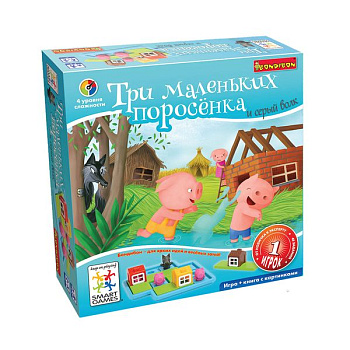 Bondibon Логическая игра Три маленьких поросёнка ВВ1355