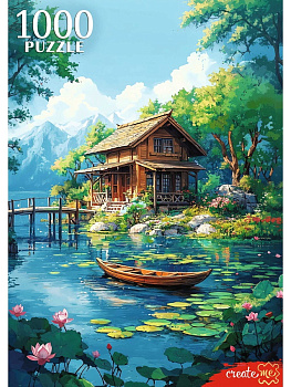 Пазлы (1000эл) Домик у реки Ф1000-8728