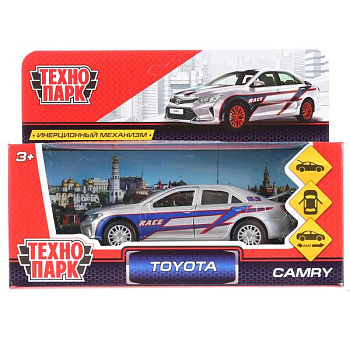 Машина Технопарк металл. Toyota Camry Спорт (12см) откр.дв,багаж,инерц,в/к CAMR