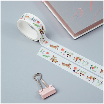Клейкая лента декоративная MESHU "Cute deer", 1,5см*3м MS_36875