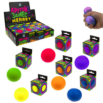 1toy Крутой замес шар смайлики 6см, 4 вида. в асс.,  блистер
