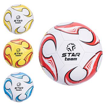Мяч футбольный PVC (270гр) 2 слоя 4цв. в  ассорт в/п IT108931