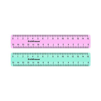 Линейка 15см EK "Pastel Mint" 53706 асс.