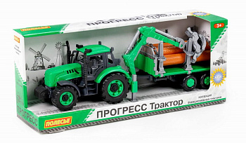 Трактор Прогресс лесовоз инерц (зелёный) в/к 96487 (Полесье)