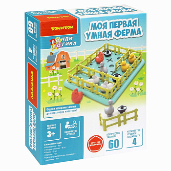 Bondibon Логическая игра Моя первая умная ферма ВВ5679